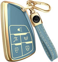 Lucrum Compatible with Chevy, Buick Key Fob Cover & Keychain by Lucrum