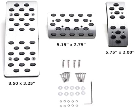 iJDMTOY Track Racing Foot Pedal Cover Set, Universal - Image 2