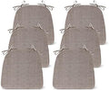 IASEAHK Chair Cushions for Dining Chairs Set of 6, Non Slip Kitchen Chair Pads by IASEAHK