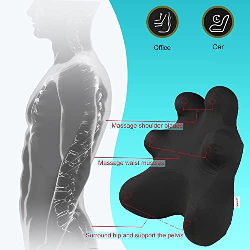 Lumbar Support Pillow for Ofiice Chair, Patented Ergonomic Back Support for - Image 5