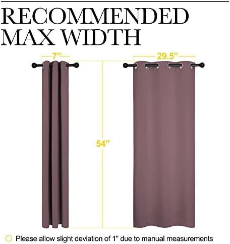 NICETOWN Dry Rose Blackout Curtains - Image 7