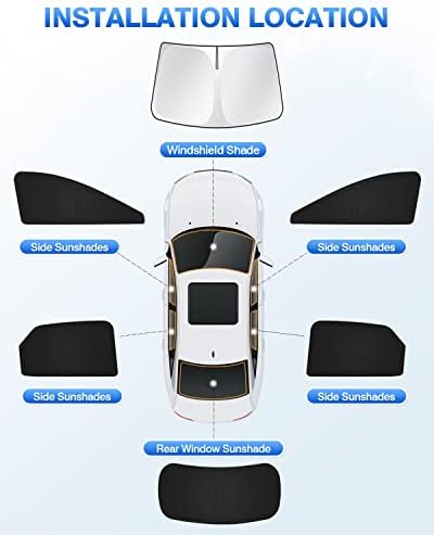 Canvcle Sunshades for 2016-2022 Lexus RX Accessories Windshield Sun Shade Side - Image 6