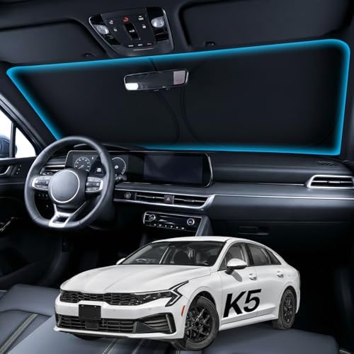 Wigoo for Kia K5 2021-2026 Windshield Sunshade, Custom Fit, Keeps Cool by wigoo