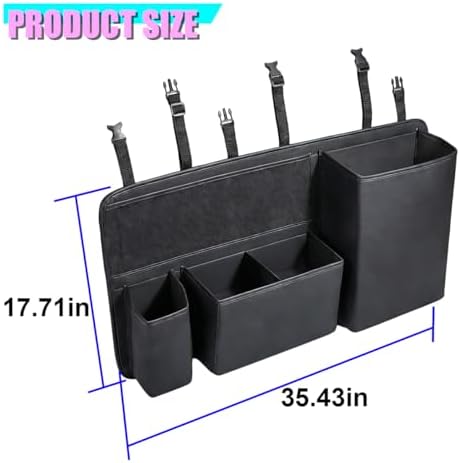 Leather Car Trunk Organizer, Foldable Vehicle Travel Organizer Accessories - Image 2