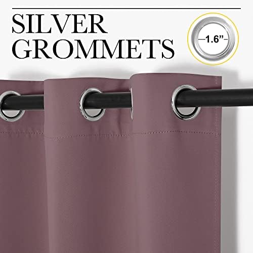 NICETOWN Dry Rose Blackout Curtains - Image 3