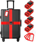Gostwo 8 Pack Luggage Straps and Tags Set by Gostwo