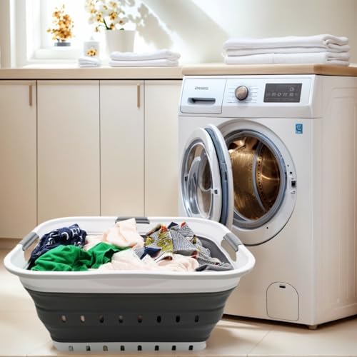 SAMMART 42L Collapsible Plastic Laundry Basket - Image 3