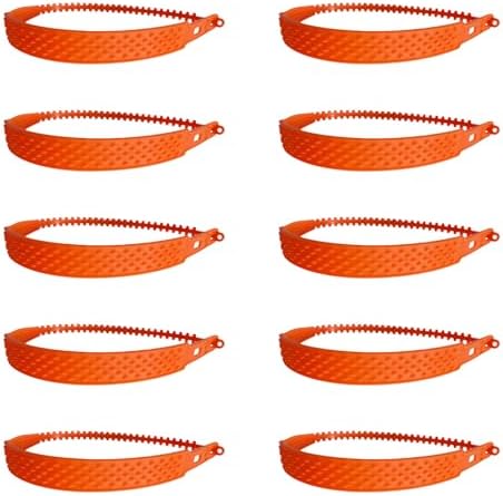 10pcs Auto Anti Skid Straps Vehicle Tire Grip Straps Set Offering on Snow - Image 5