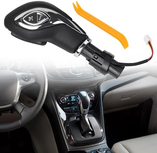 KAKSEY Automatic Gear Shift Knob Handle w/Button Compatible by KAKSEY