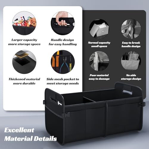 Sposuit Trunk Organizer for Car - 70L Collapsible Car Storage - Image 6