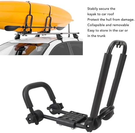 Canoe Top Mount Carrier, Adjustable J Bar Kayak Roof Rack Sturdy Structure - Image 4