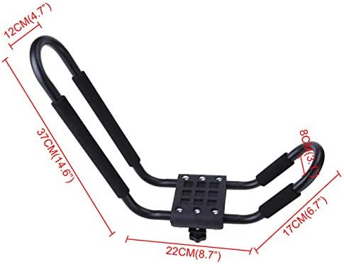 2 Pair Canoe Boat Kayak Roof Rack Car SUV Truck Top Mount Carrier J Cross Bar - Image 4