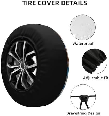 Squirrel Spare Tire Cover Weatherproof Wheel Protectors Universal Wheel Covers - Image 3