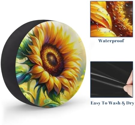 Sunflower Spare Tire Cover Dust-Proof Spare Wheel Covers - Image 4