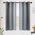 SimpleHome Ombre Grey to Grey White Curtains by SimpleHome