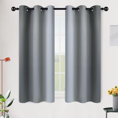 SimpleHome Ombre Grey to Grey White Curtains by SimpleHome