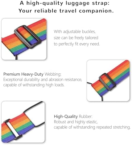 Luggage Straps Bag Bungee Luggage Straps Suitcase Adjustable Belt，Add a Bag - Image 5