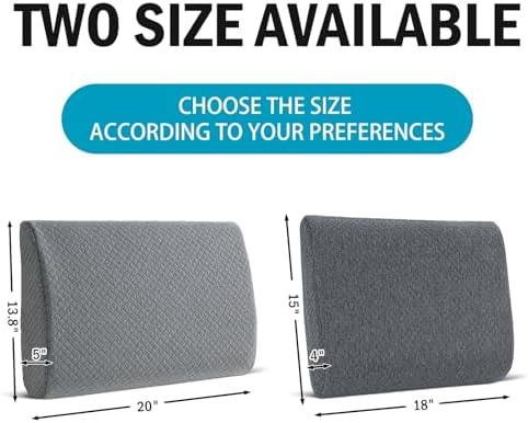 HOMBYS Lumbar Support Pillow for Recliner Chair, Memory Foam Back Support - Image 6