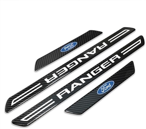 iPick Image for Ford Ranger Real Carbon Fiber 4 Pcs Universal Door Sill Step by Unknown