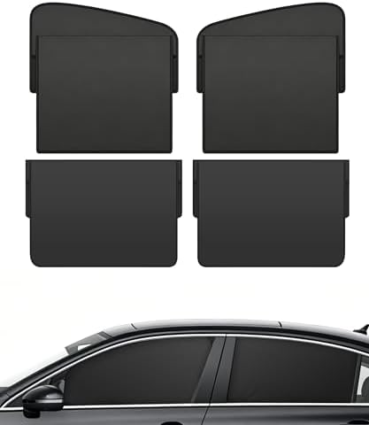 Magnetic Car Window Shade, Car Accessories Universal Magnetic Sun Shade Side by Unknown