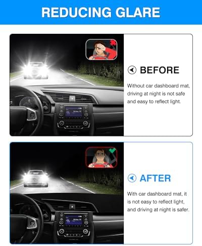 CARTIST Dashboard Cover Mat for 2016-2021 Honda Civic Coupe Sedan/Hatchback - Image 4