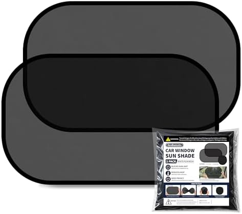 Static Cling Car Window Shades, UV Protection, 2 Pack by Unknown
