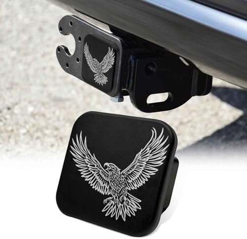2 Inch Bald Eagle Flying Trailer Hitch Cover Rubber Receiver Tube Plug Cap by Unknown