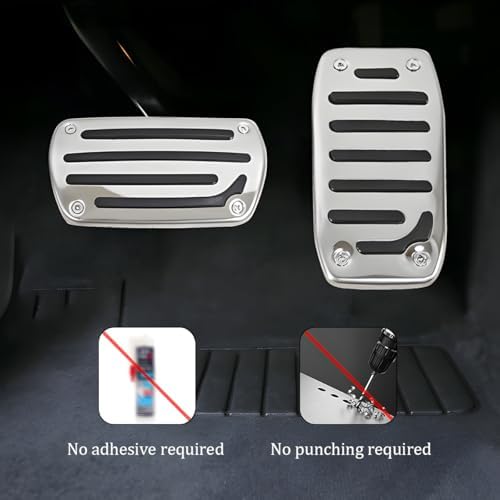 2PCS Non-Slip Pedal Covers for Automatic Transmission Vehicles - Image 5
