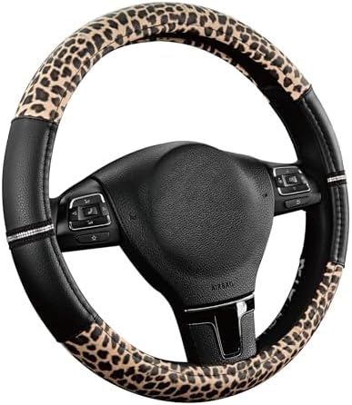Road Comforts Leopard Steering Wheel Cover - Image 2