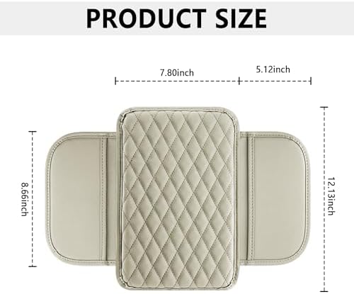 Stacool Upgraded Car Center Console Cover, Microfiber Leather Car Armrest Cover - Image 2