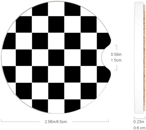 Ceramic Car Coasters – Absorbent Car Cup Holder Coaster Set - Image 6