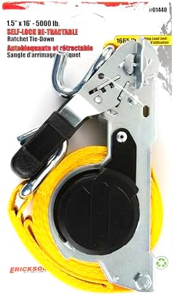 Erickson Retractable Ratchet Tie-Down Strap by Erickson