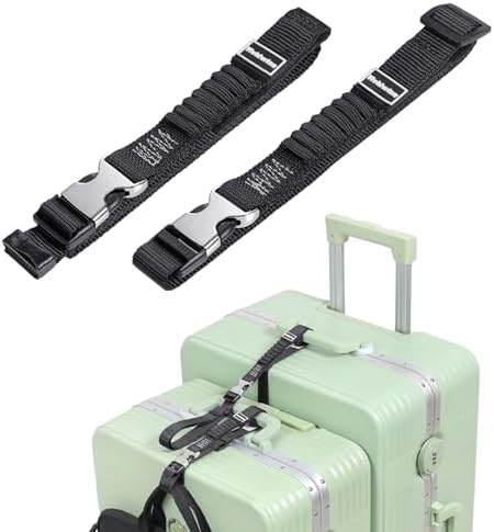 Luggage Straps, Stretchable Luggage Connector Straps by Vividwise