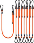 Lucky Straps 36" Orange Adjustable Carabiner Bungee Cords by LuckyStraps
