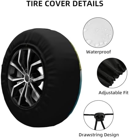 Donkey Spare Tire Cover Waterproof Wheel Cover 17 Inch Universal Fit - Image 5