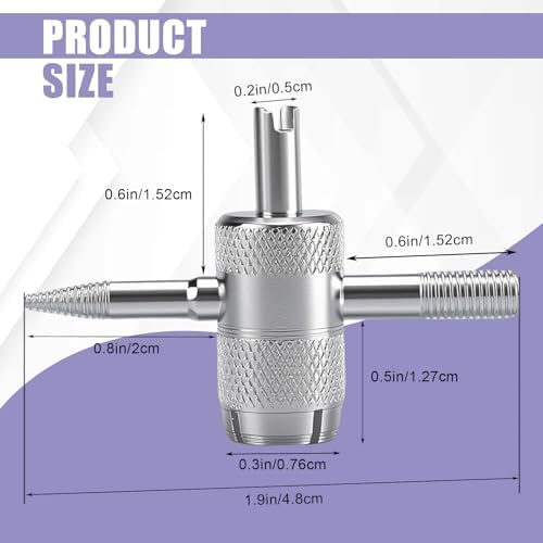 vvag 4-Way Valve Stem Core Removal Tool, Tire Valve Core Removal Tool, - Image 2