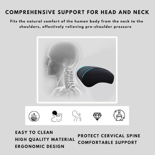 Car Headrest Neck Pillow Support Memory Foam Ergonomic Design Accessory - Image 3