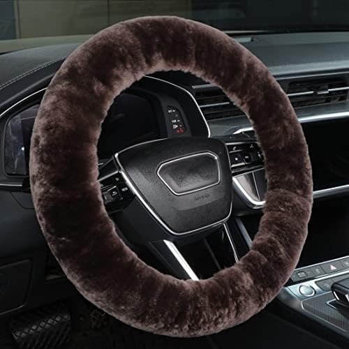 OGLAND Fuzzy Sheepskin Car Steering Wheel Cover by OGLAND