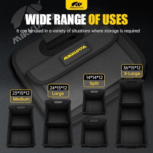 MIKKUPPA Car Trunk Organizer - 75L Foldable Car Storage - Image 6