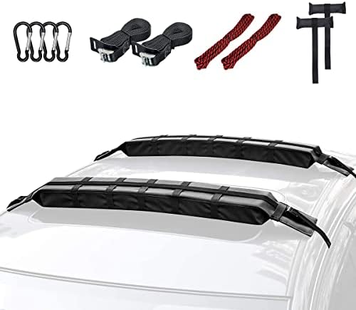WOOWAVE Premium Kayak Roof Rack Pads Universal Soft Car Roof Rack Carrier by WOOWAVE