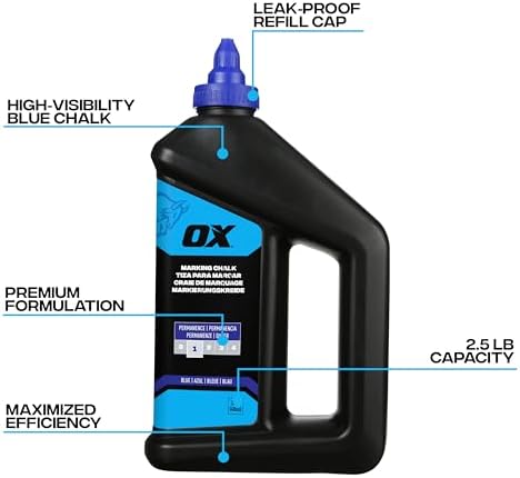 OX Blue Chalk Line Powder 2.5lb - Image 2