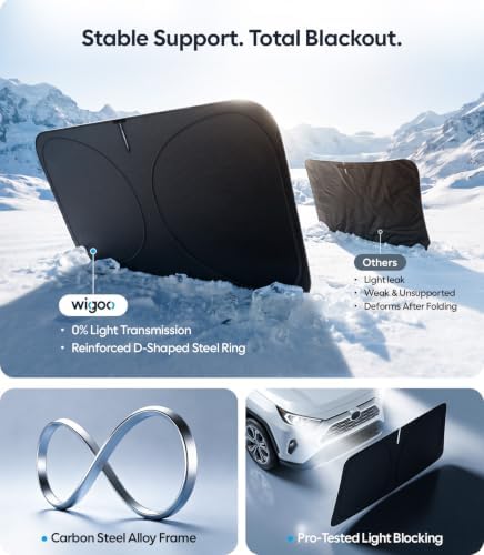 Wigoo Car Windshield Sunshade, Keeps Interior Cool - Image 6