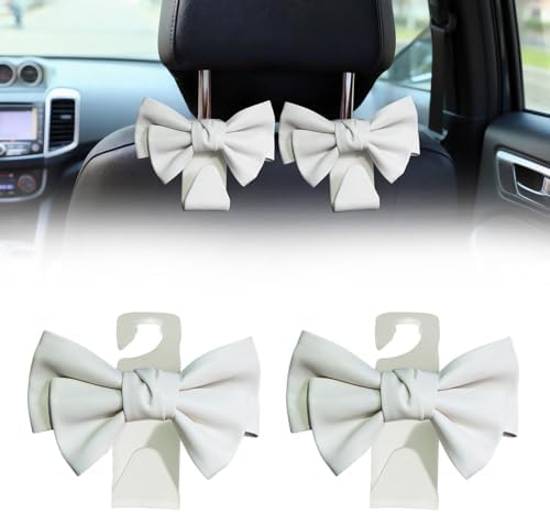 2 PCS Car Seat Headrest Hooks, Cute Bow Purse Hook Hanger by Unknown