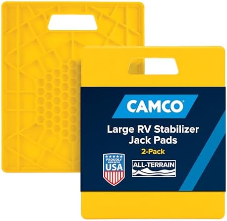 Camco Camper/RV Large Stabilizer Jack Pads by Camco