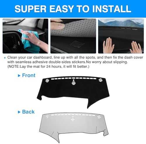 Autorder Dashboard Cover Mat for 2017-2025 2026 Chrsyler Pacifica Minivan - Image 5
