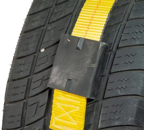 Mytee Products Over the Tire Ratchet Strap w/Swivel J Hooks & Rubber Pads - Image 4