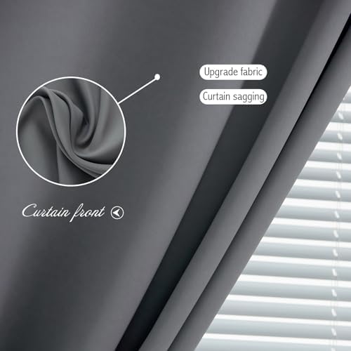 Blackout Curtains with Self Adhesive Tape No Rod No Drill Easy Install Window - Image 6