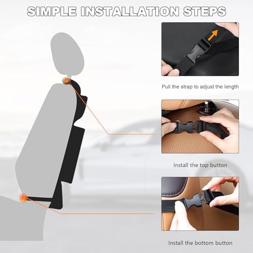 2PCS Car Backseat Organizer, Oxford Car Back Seat Protecter Kick Mat - Image 5