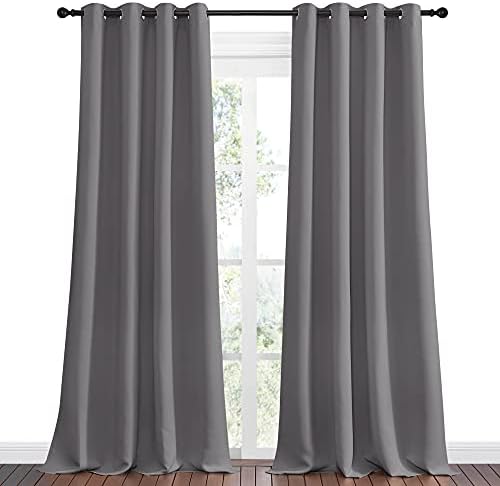 NICETOWN Bedroom Blackout Curtains Panels, 1 Pair, 55 x 108-inch - Image 2