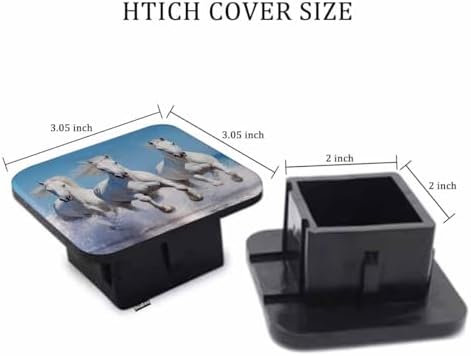 Horse Tow Trailer Hitch Cover Plug Insert - Image 2